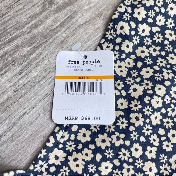 FREE PEOPLE Floral Neck Tie Bodysuit - Picture 6 of 9